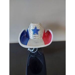 Novelty Cowboy Hat Red White Blue Light-up